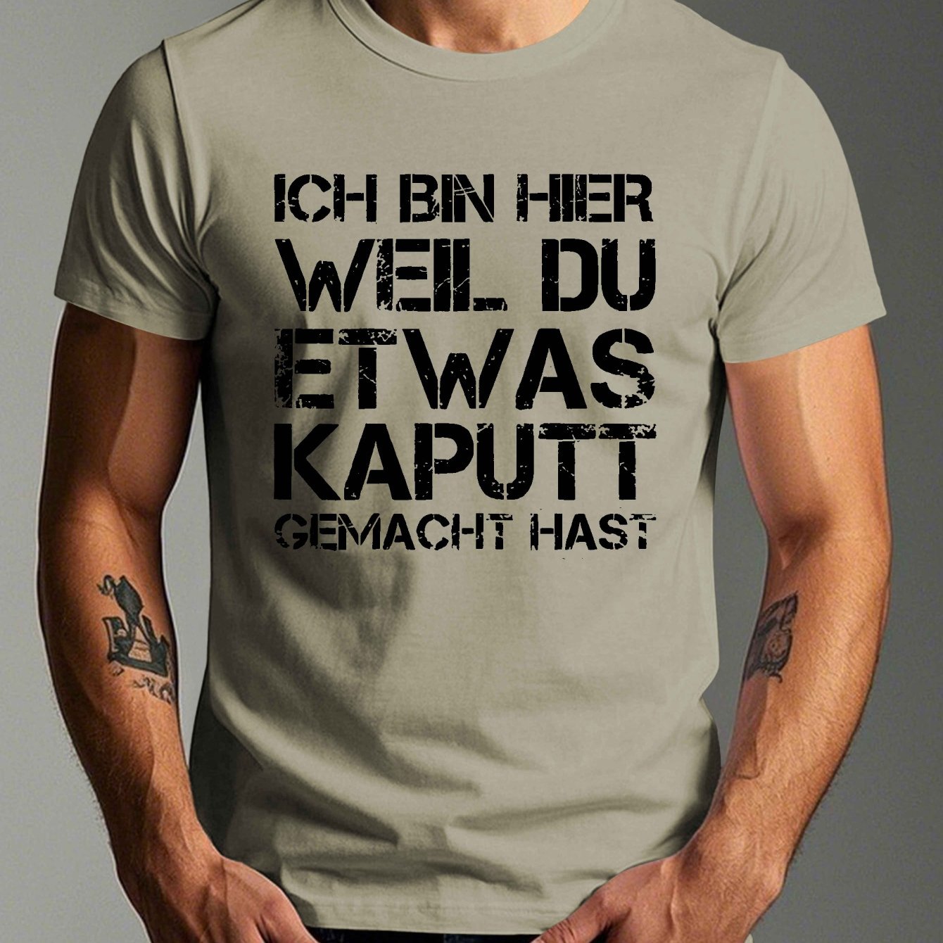 I' Due To Your Destruction Of Items - Men's Summer Short Sleeve T-shirt