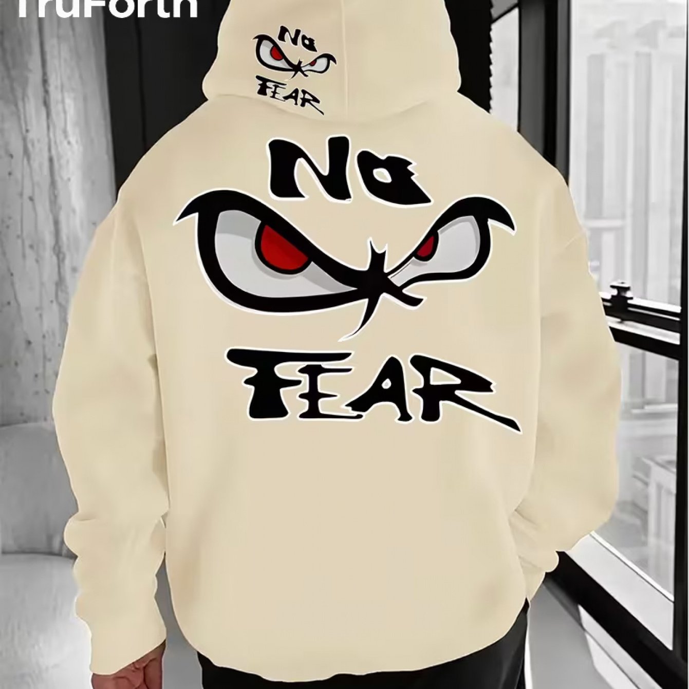 TEMU 250g - New Style Heat Transfer Print For Spring And Autumn, Trendy Hooded Men's Sweatshirt, Casual Drawstring Hoodie, Long-sleeve Hooded Heat