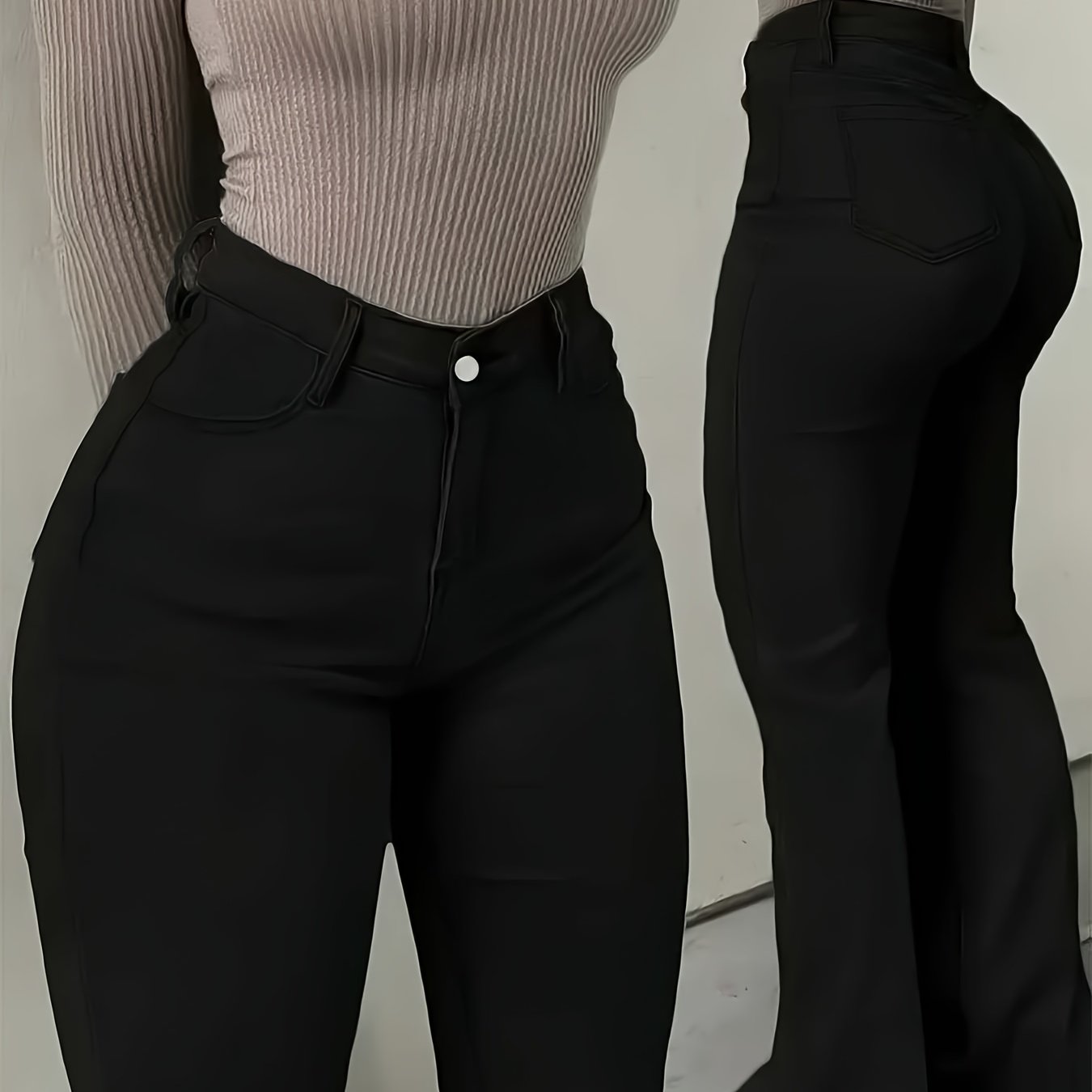 Women's Slim-fit Flared Trousers