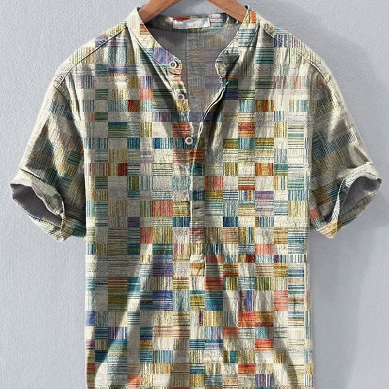 TEMU Men's Shirt With Print And Collar
