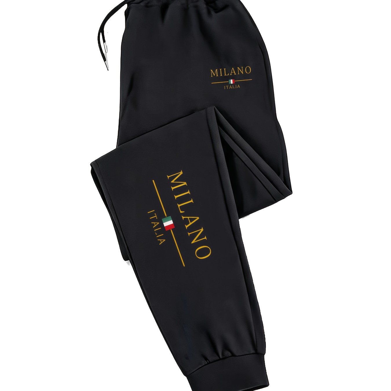 TEMU Casual Athletic Pants, Men's Ankle-cinching Sweatpants, Italian Design, Comfortable And Breathable Fabric, Easy All-match Style