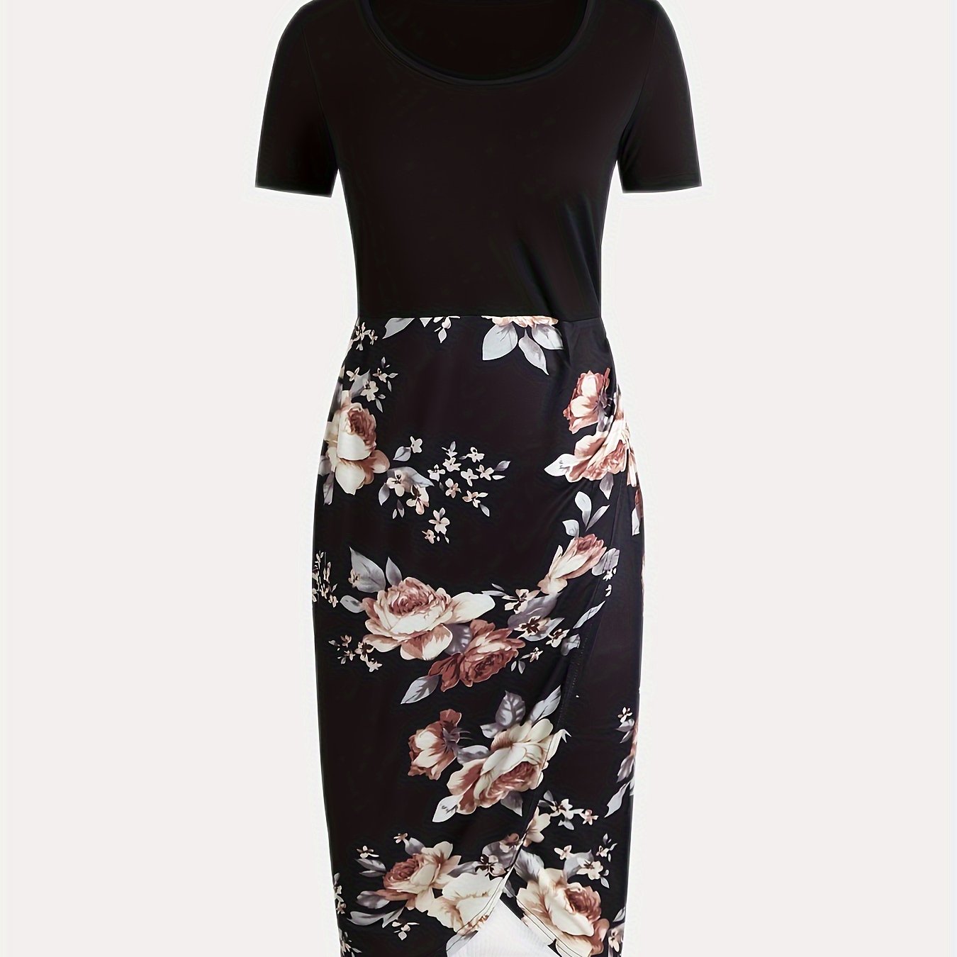 bodycon elegant cocktail midi dress Royal Blue Spaghetti Strap Side Slit Twist Front Bodycon Midi Dress