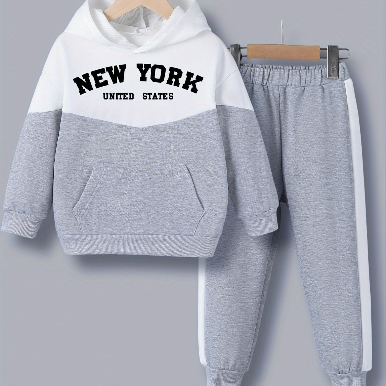 Generisch 2026 - Automne York Lettre Couples Hoodies Sweatshirt Et