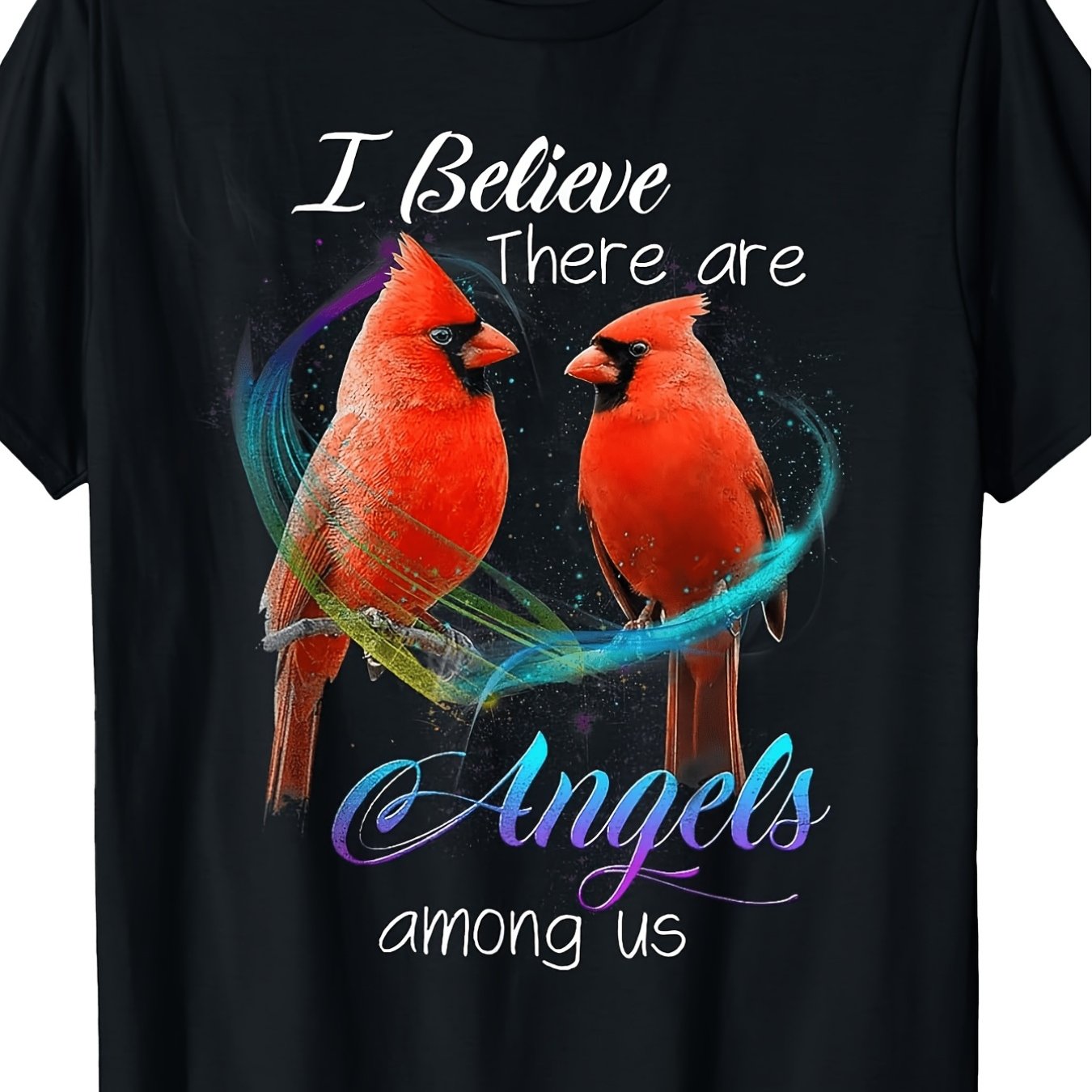TEMU Women's Plus Size Graphic T-shirt Bird Are Angels Us T Shirt Tshirt