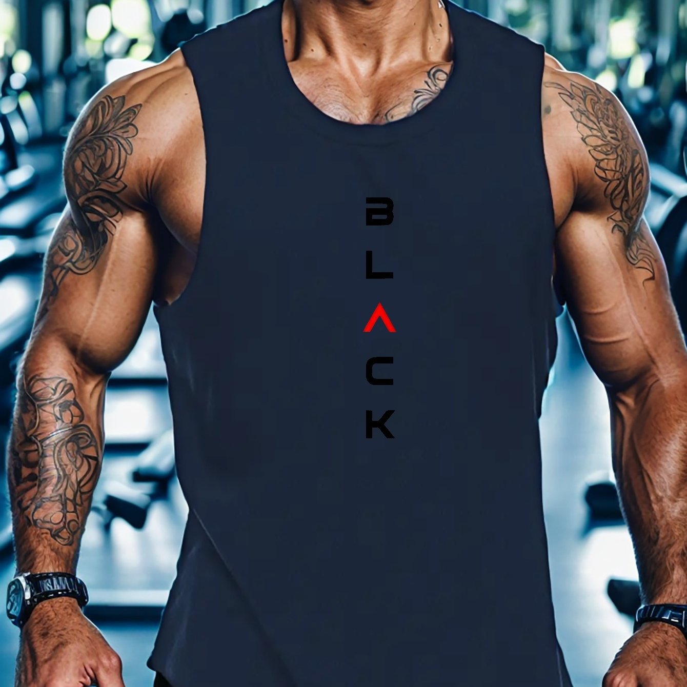 TEMU Summer Men's Quick Dry Moisture-wicking Breathable Tank Tops Bodybuilding Sports Sleeveless Shirts For Workout Running Training Men's Clothing