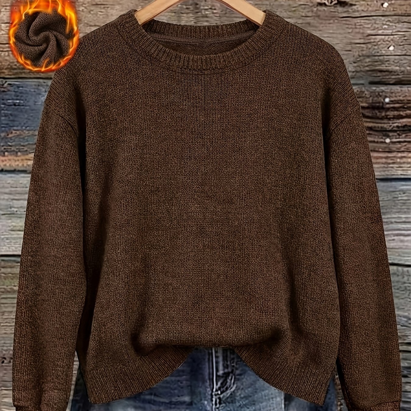 TEMU Women' Color - Long Sleeve, Crew Neck Pullover Made From Soft, Stretchy Fabric. This Comfortable, Casual Top Is Suitable For Everyday Wear And