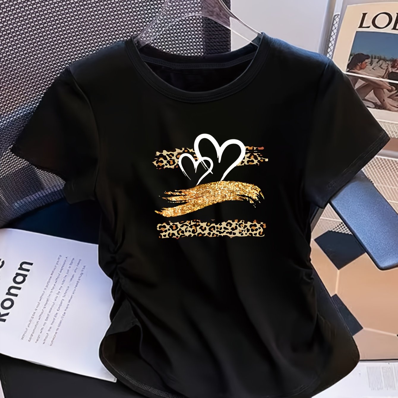 TEMU Newly Women's Top With A High-waist Design That Cinches The Waist For A Slimmer Figure. Elastic, Very Suitable For Casual Wear, And Features A