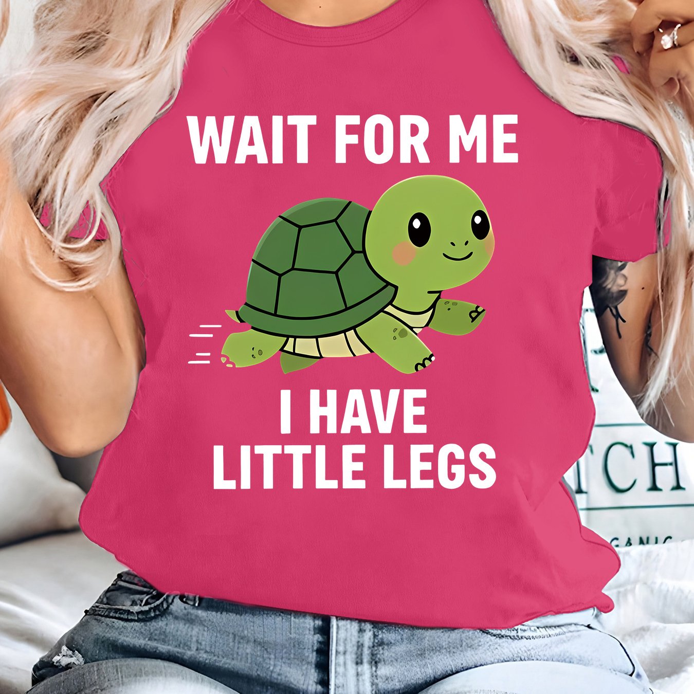 TEMU Plus Size, Women's Plus Size 0xl-8xl Oversized T-shirt With Cute & " I Have Little Legs" Text Print - Short Sleeve Crew Neck Casual Top, Machine