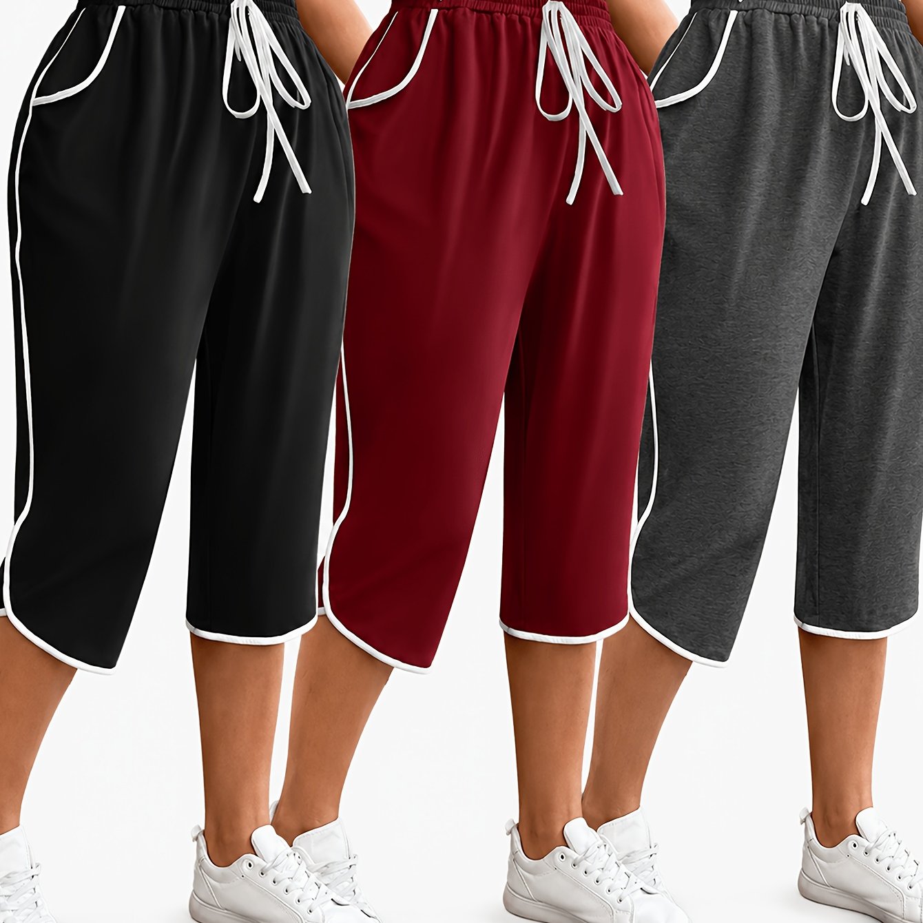 Fashionable Casual Oversized Color Block Tie-dye Home Pants