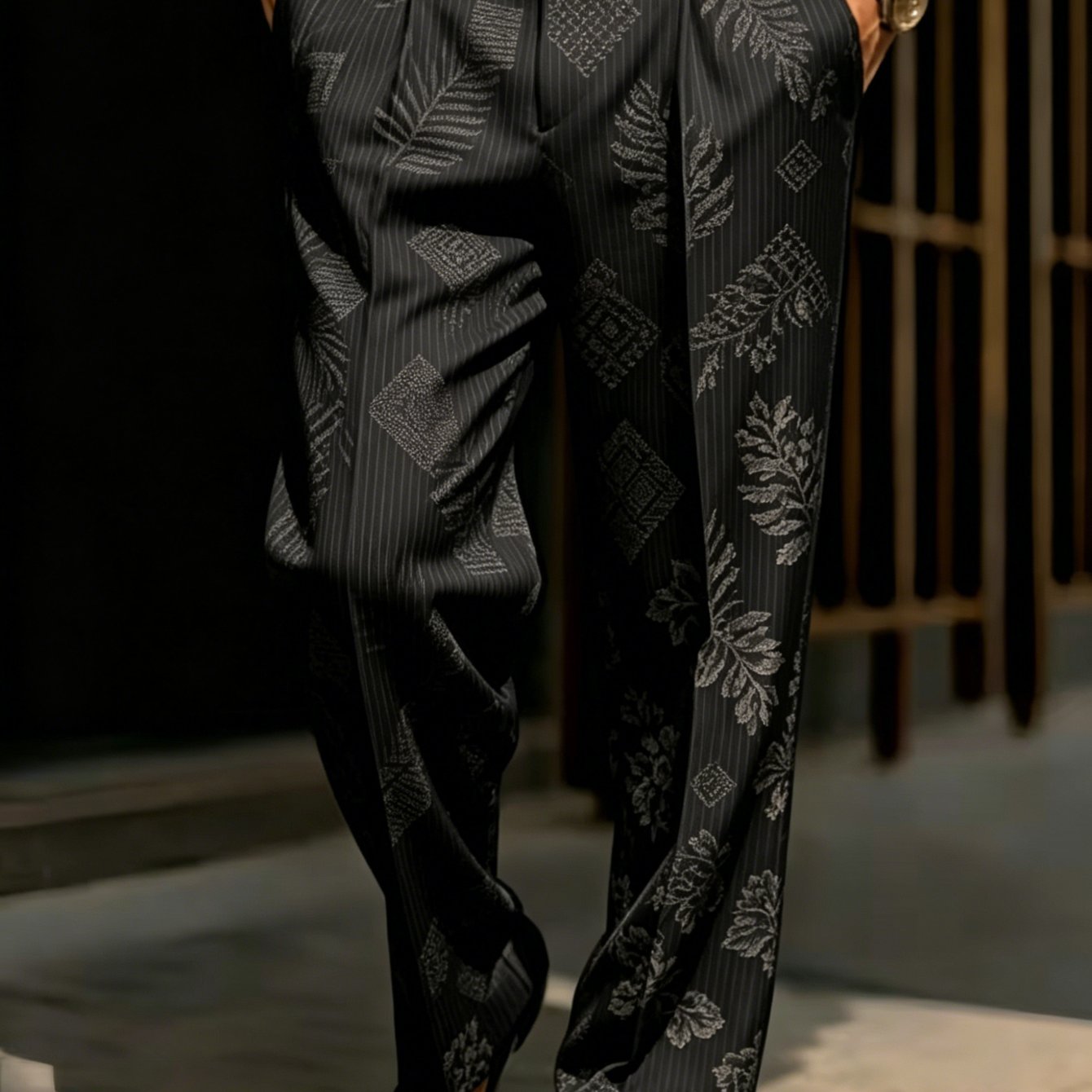 Image of 's Suit Pants, Fashion Casual Slim Fit, Men's Trousers, Business Commuting Formal Pants, Suitable For Daily , Versatile And Trendy Style, Belt Not Included
