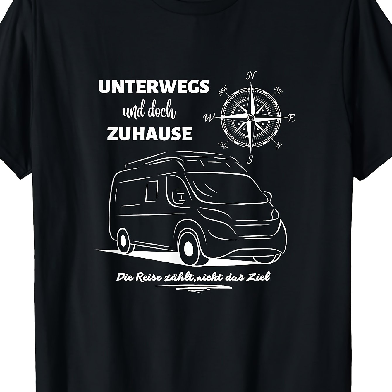 T-shirt With German Text: Campingplatz Kastenwagen Motorhome