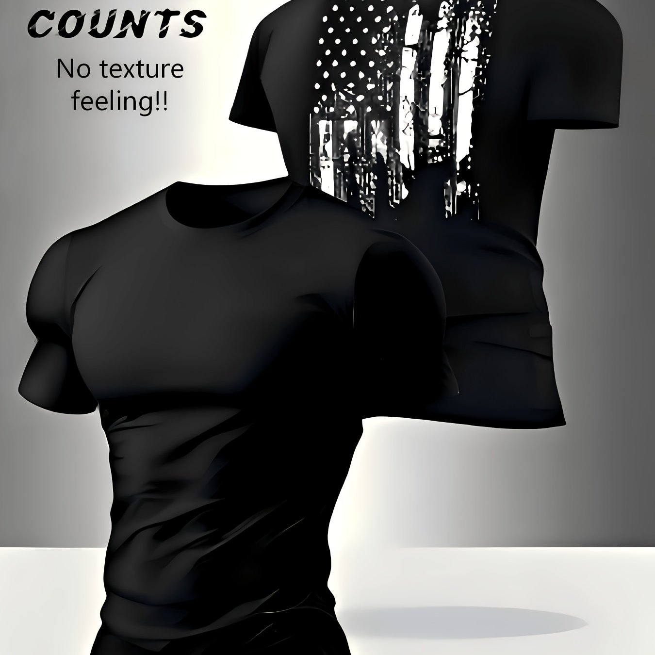 TEMU Brand Men's Round-neck Short-sleeve T-shirt, Suitable For Summer Leisure And Sports