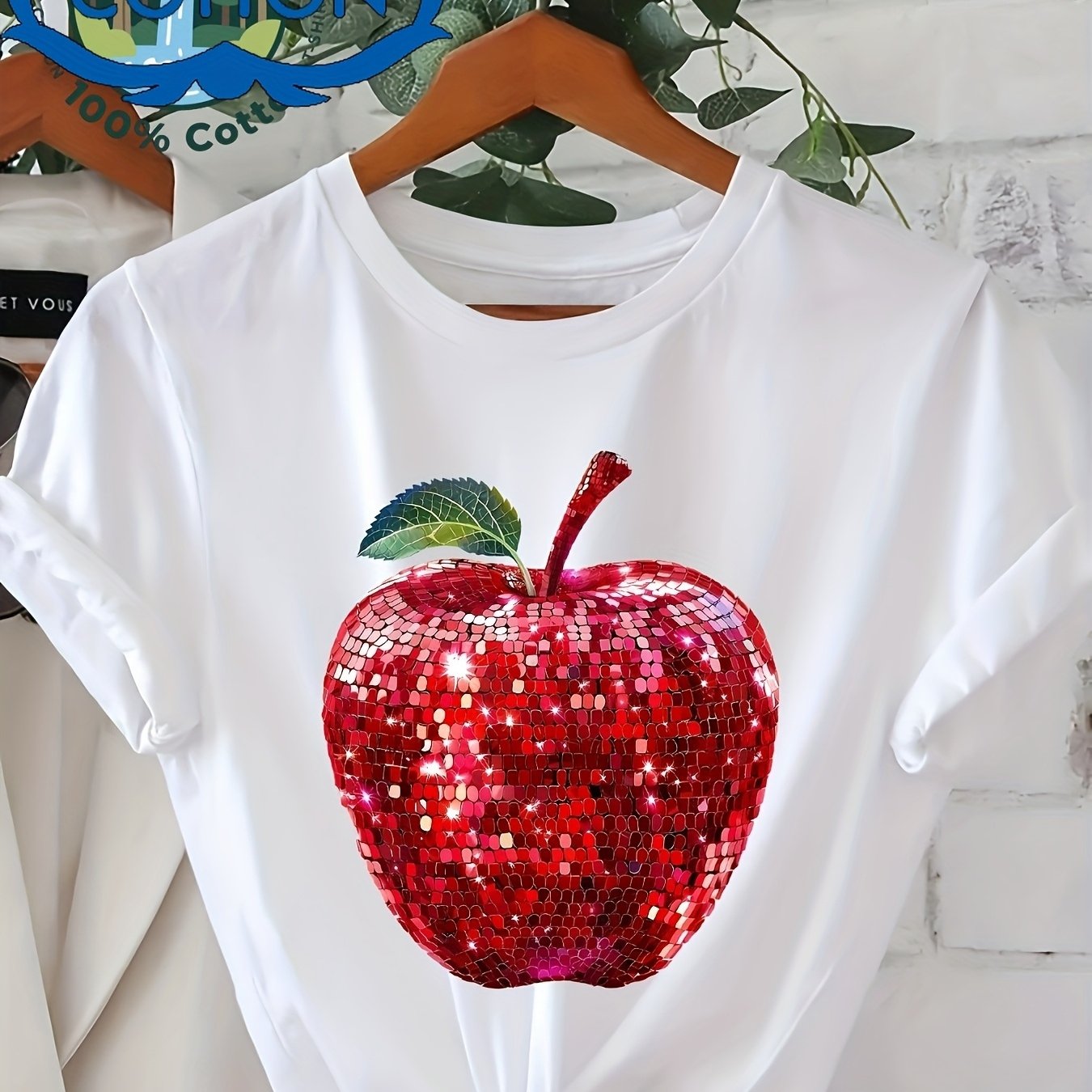 Men's Women's Lightweight 100% T-shirt With Sparkling Red Design - Loose Fit Short Sleeve, Round Neck Casual Tee For Wear, Gym, Parties, Everyday (unisex)