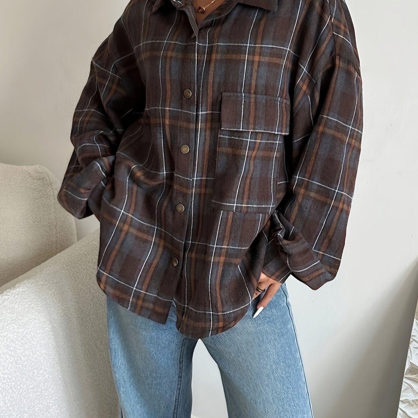 Women's Casual Button- Shirt