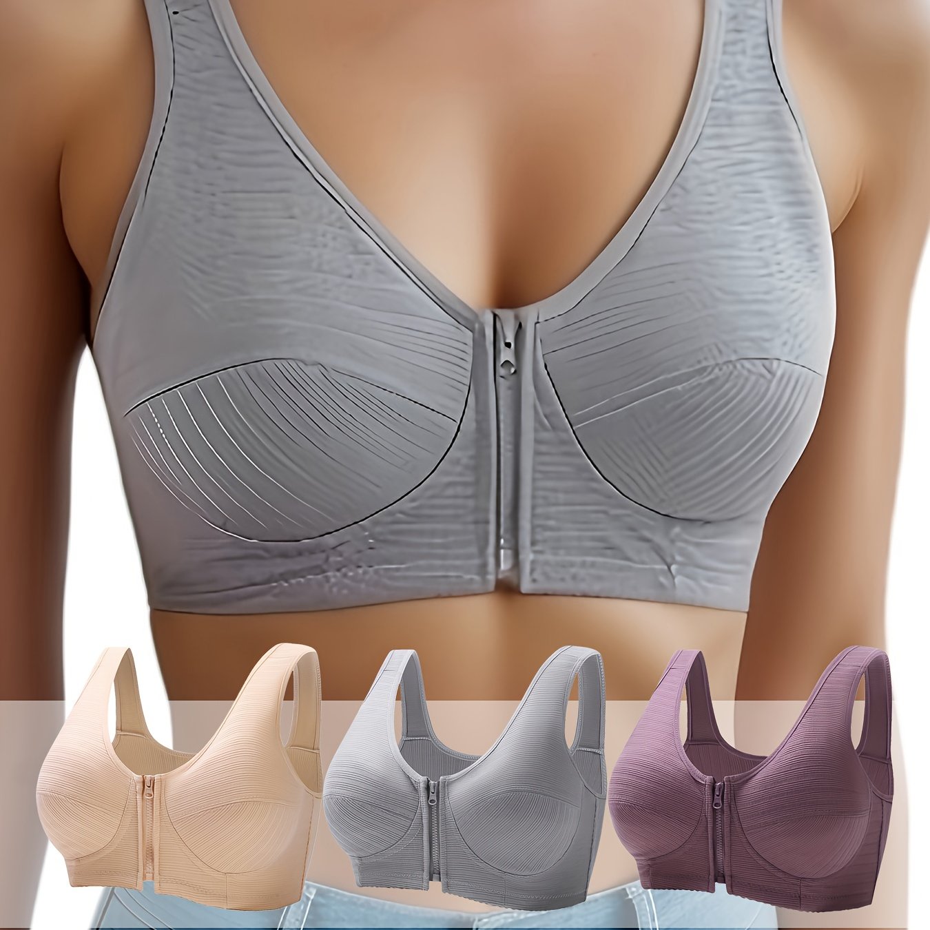 Front Closure Bra Sexy Thin Strap Mesh Ensuring Comfort Bra Sets are  Lingerie Designed Without Underwire