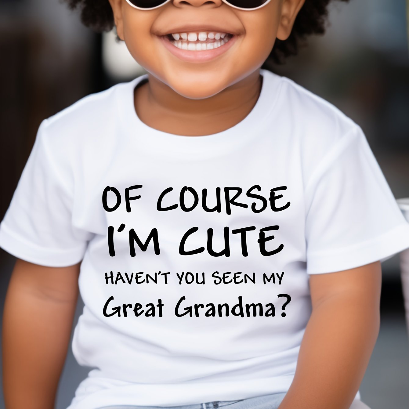 TEMU Print Boy's Cotton T-shirt, Casual Short Sleeve Comfortable Versatile Tee Tops For Summer