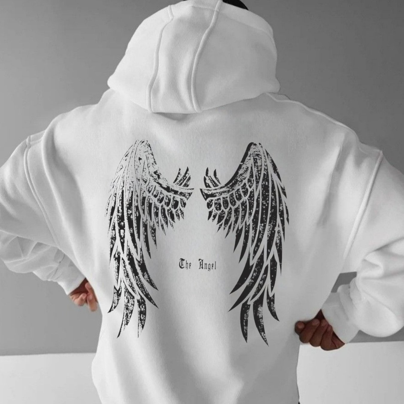 Image of Men's Unique Loose Fit Hoodie - Fashionable Streetwear For Autumn/winter Biker Style