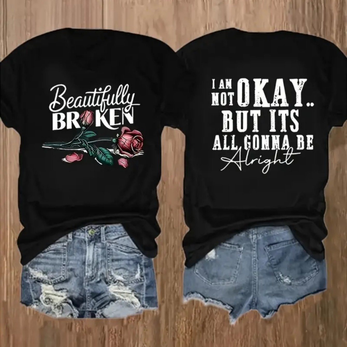 TEMU Plus Size, Plus-size T-shirt - Women's Fun Printed T-shirt - Casual Short-sleeved Round-neck Loose-fitting Top, Machine Washable For , Casual