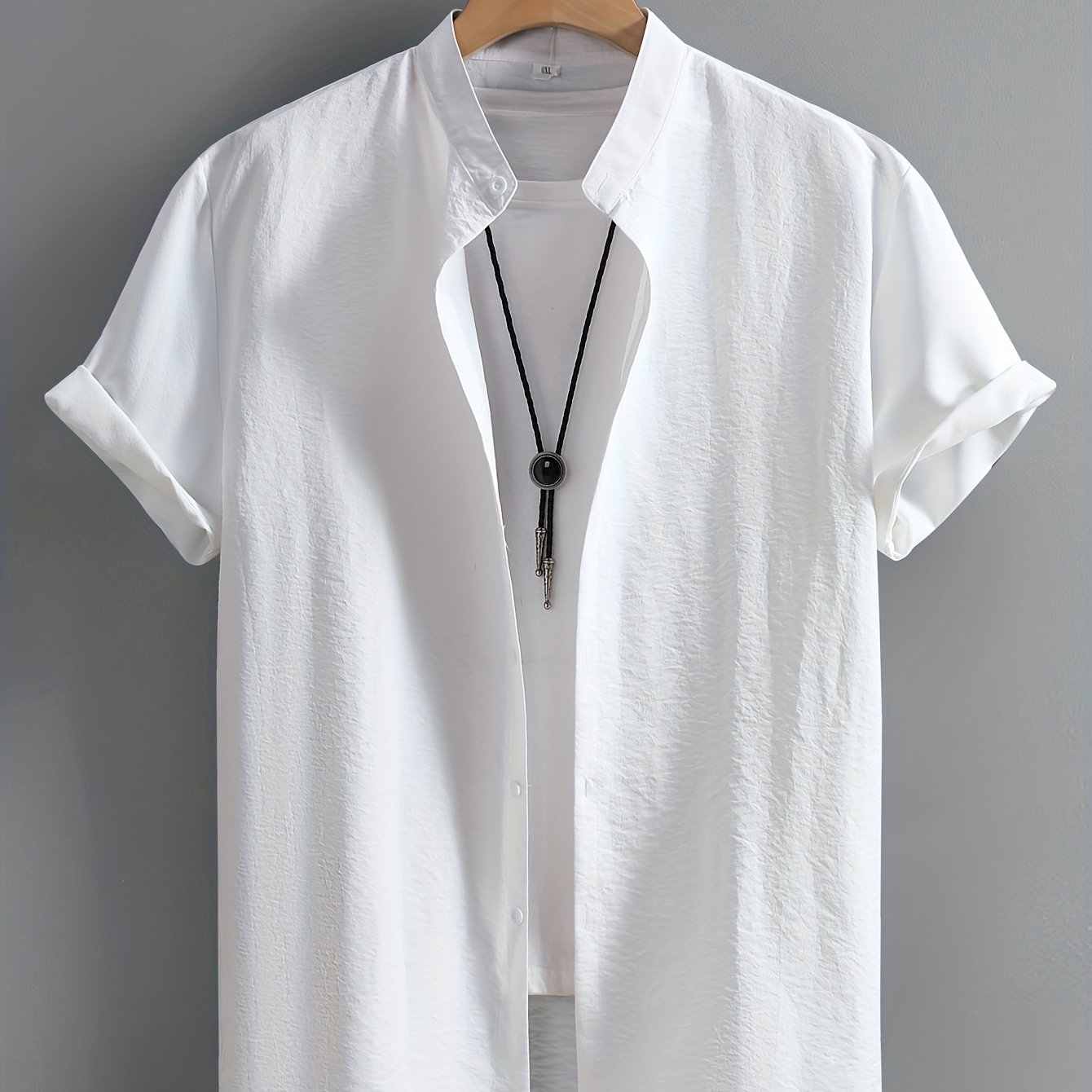 Plus Size Solid Short Sleeve