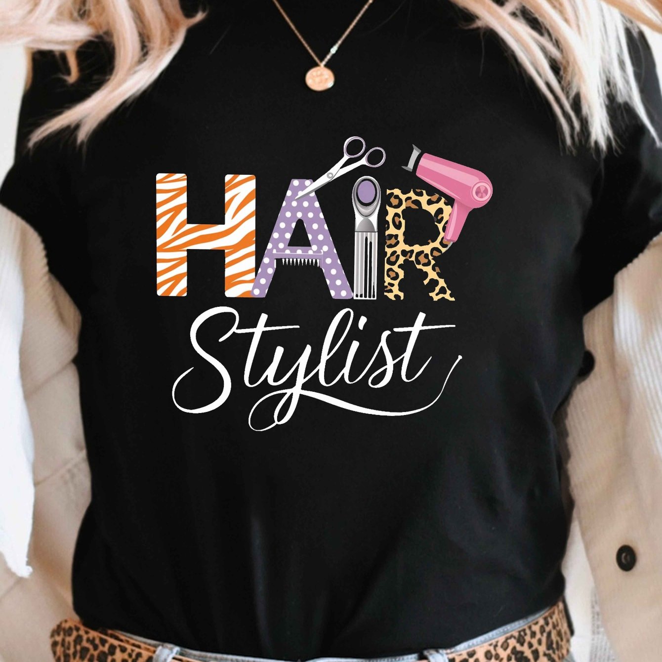 TEMU Short-sleeved Crew Neck T-shirt With A Stylish Print, Perfect For Casual Wear And Summer, Designed For Women