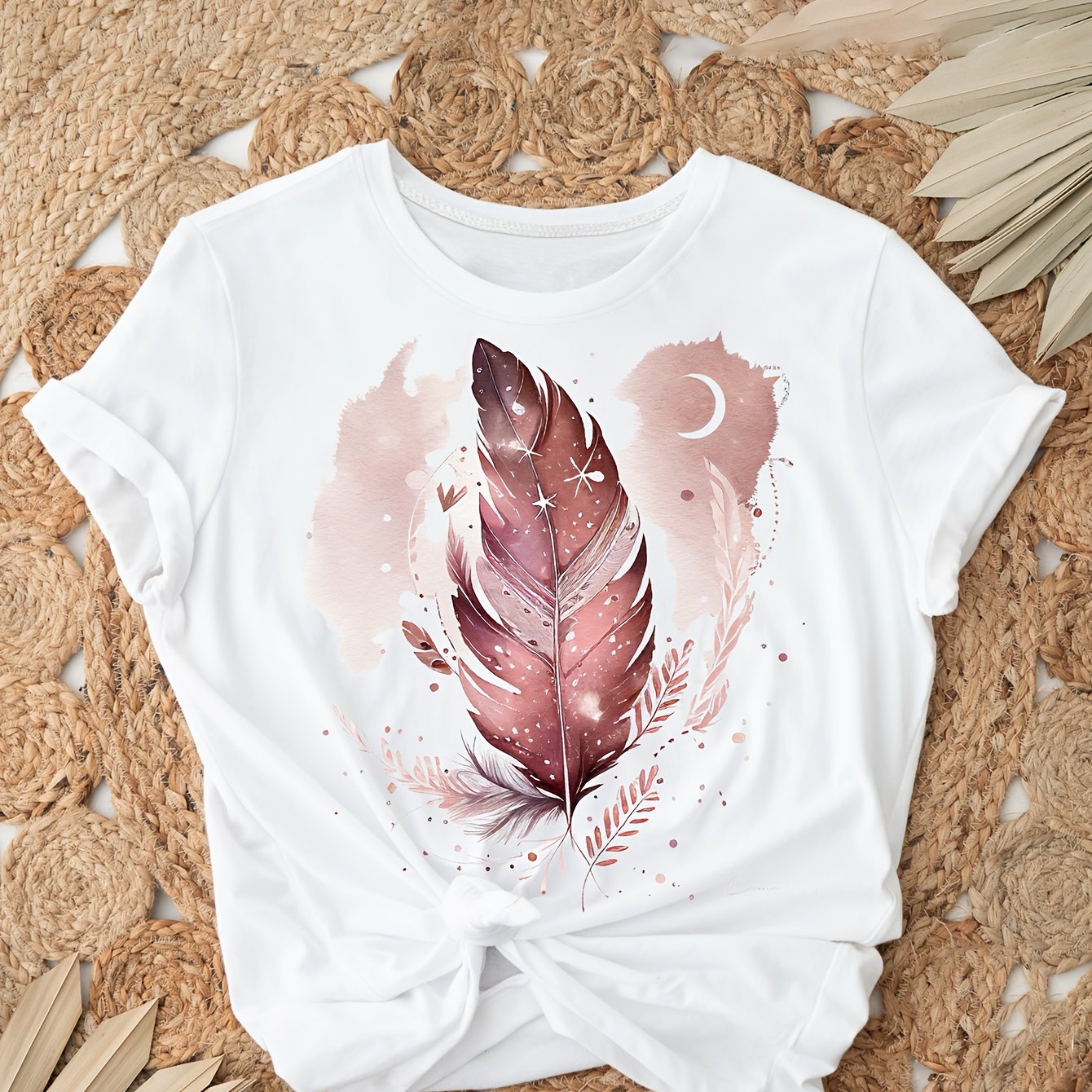 Image of Bohemian Shirts, Sublimation Design T-shirts, Bohemian T-shirts, Mystical Watercolor Tops