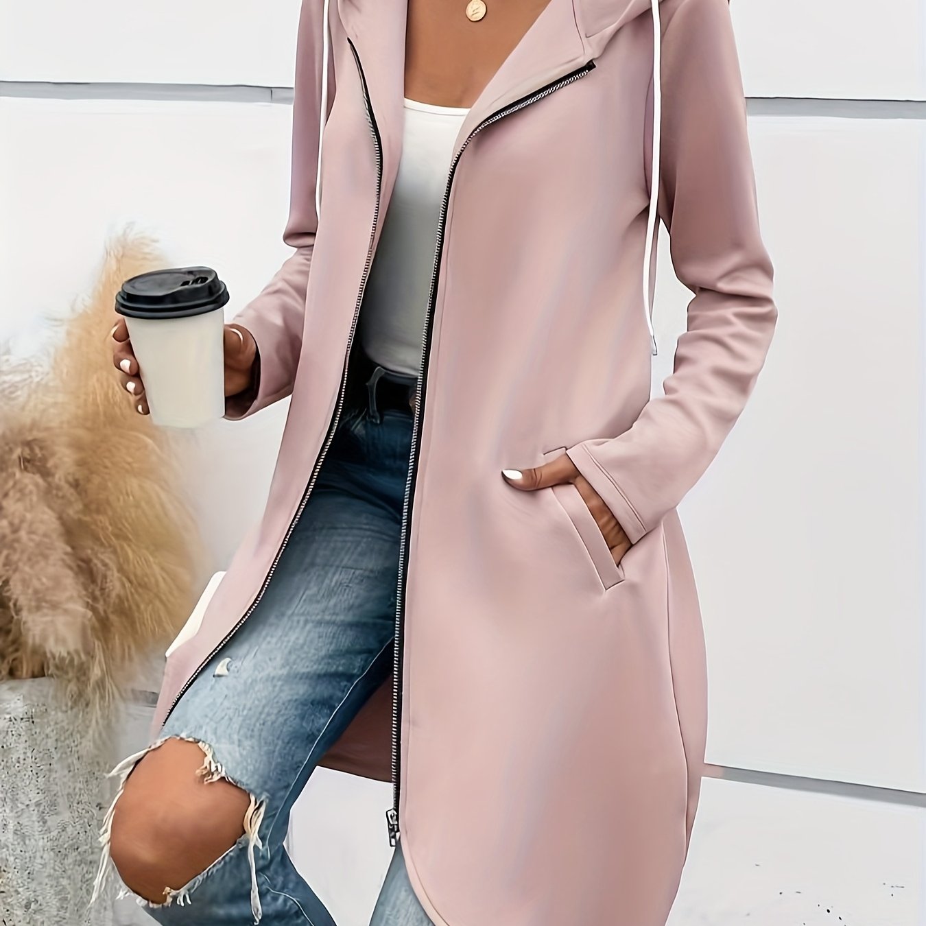 TEMU Women's Fashion Zipper Jacket