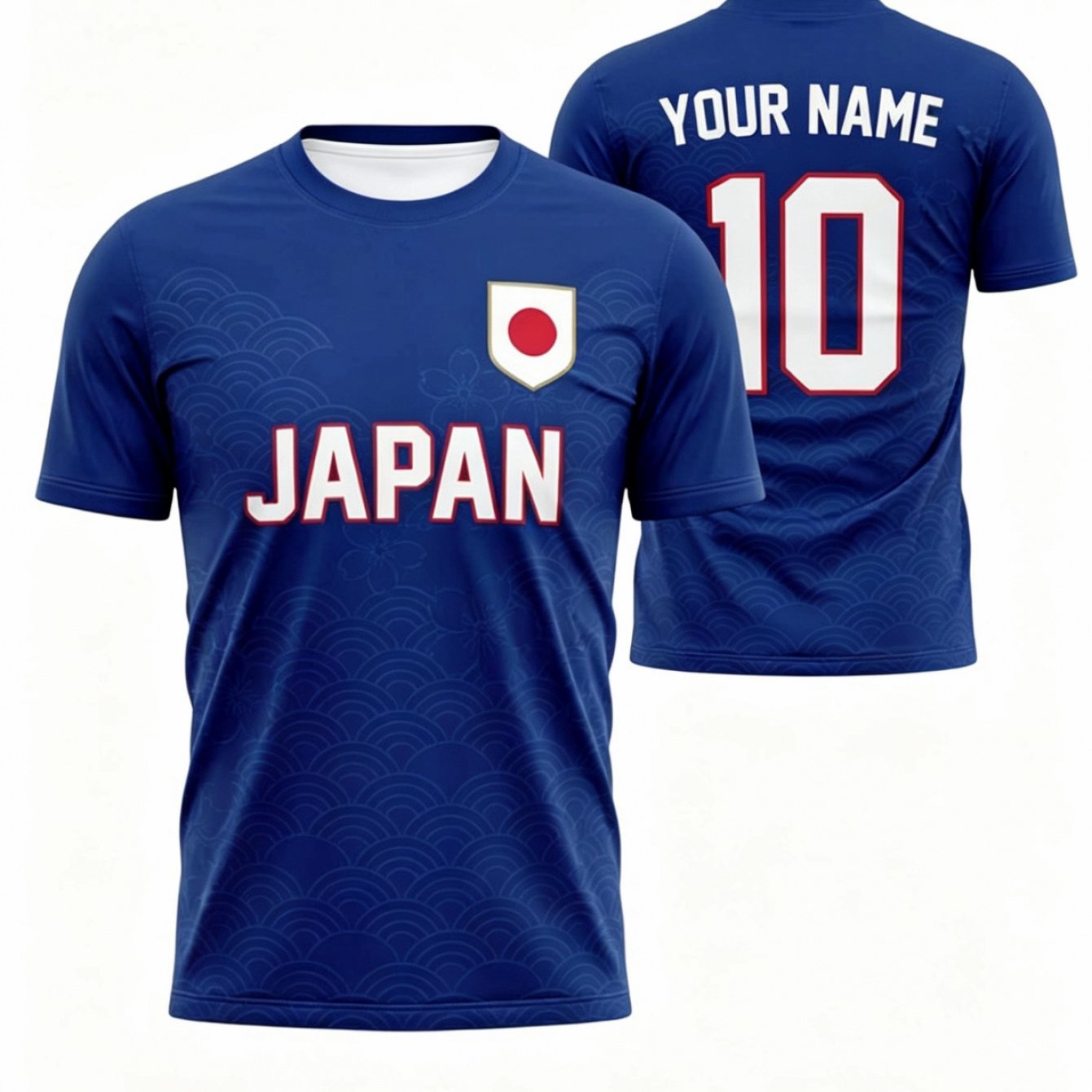 TEMU 【商品名】日本のサッカーファン ジャージ、パーソナライズされたサッカーシャツ、カスタム名番号ギフト