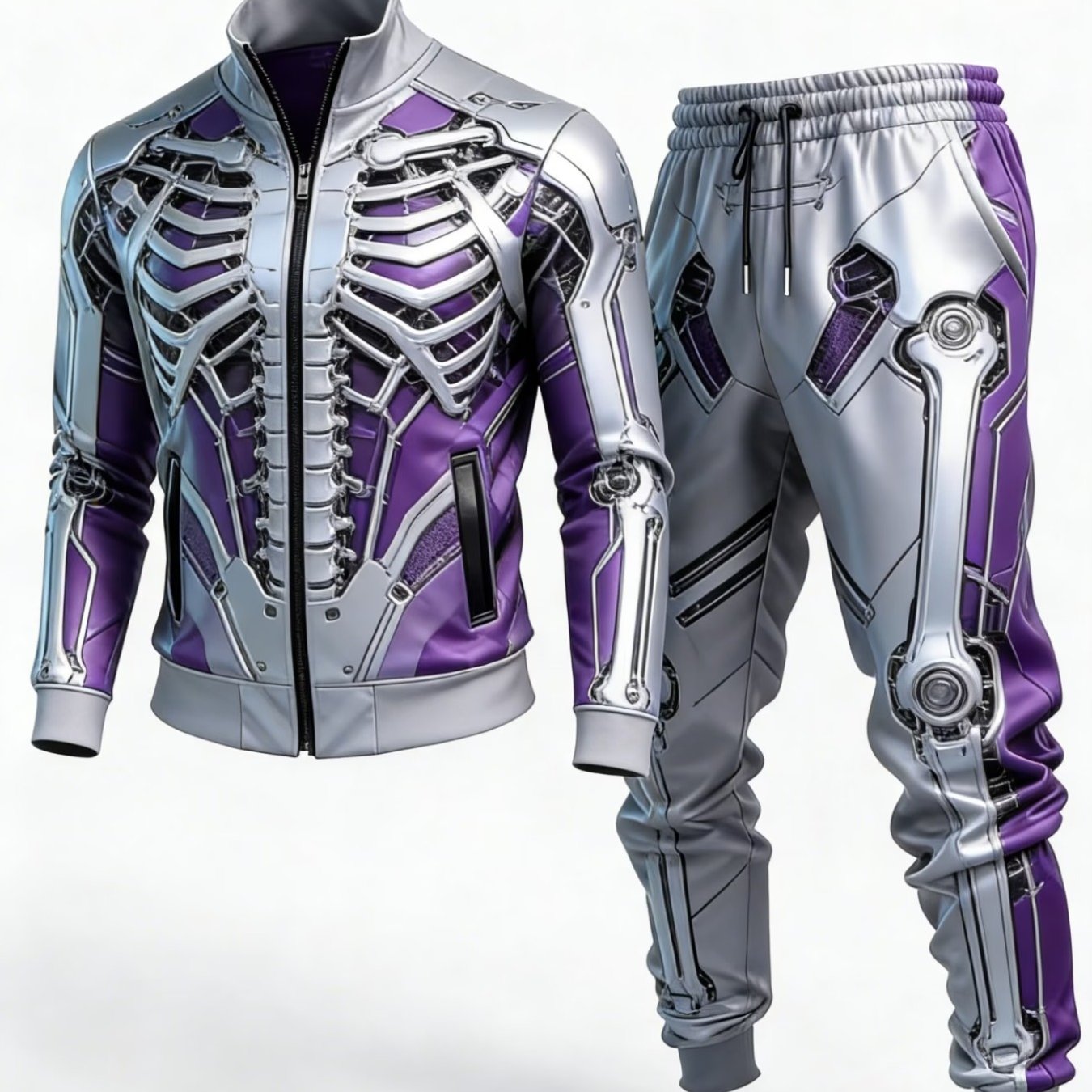 Men's Casual Sport Jacket And Comfortable Long Pants Set, Regular Fit Matching Outfit, Men's Sportswear, Suitable For Casual Attire, Semi-formal Events, And Team Uniforms