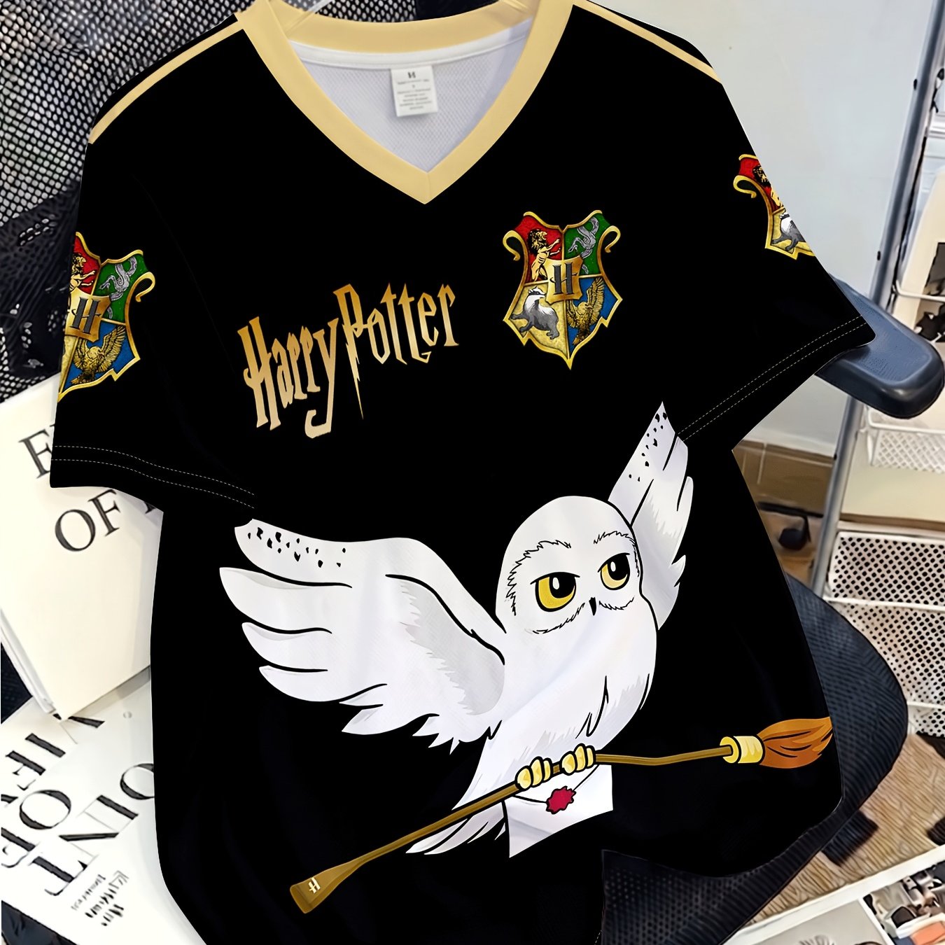 TEMU Harry Potter.this Digital-themed, Versatile Women's Short-sleeved T-shirt Features A Fun Street-, Is A Comfortable Top, And Is Suitable For