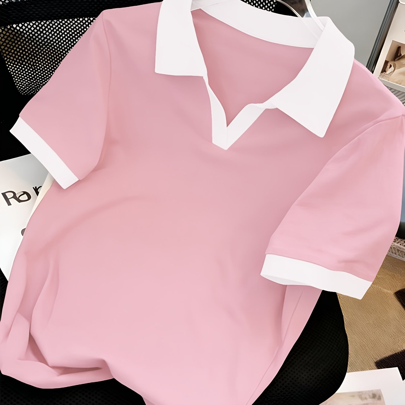 TEMU Multifunctional Shirt | Fashionable And Versatile Women's Shirt With Breathable Fiber Fabric Short Sleeves - Casual Loose-fit Short-sleeve Shirt
