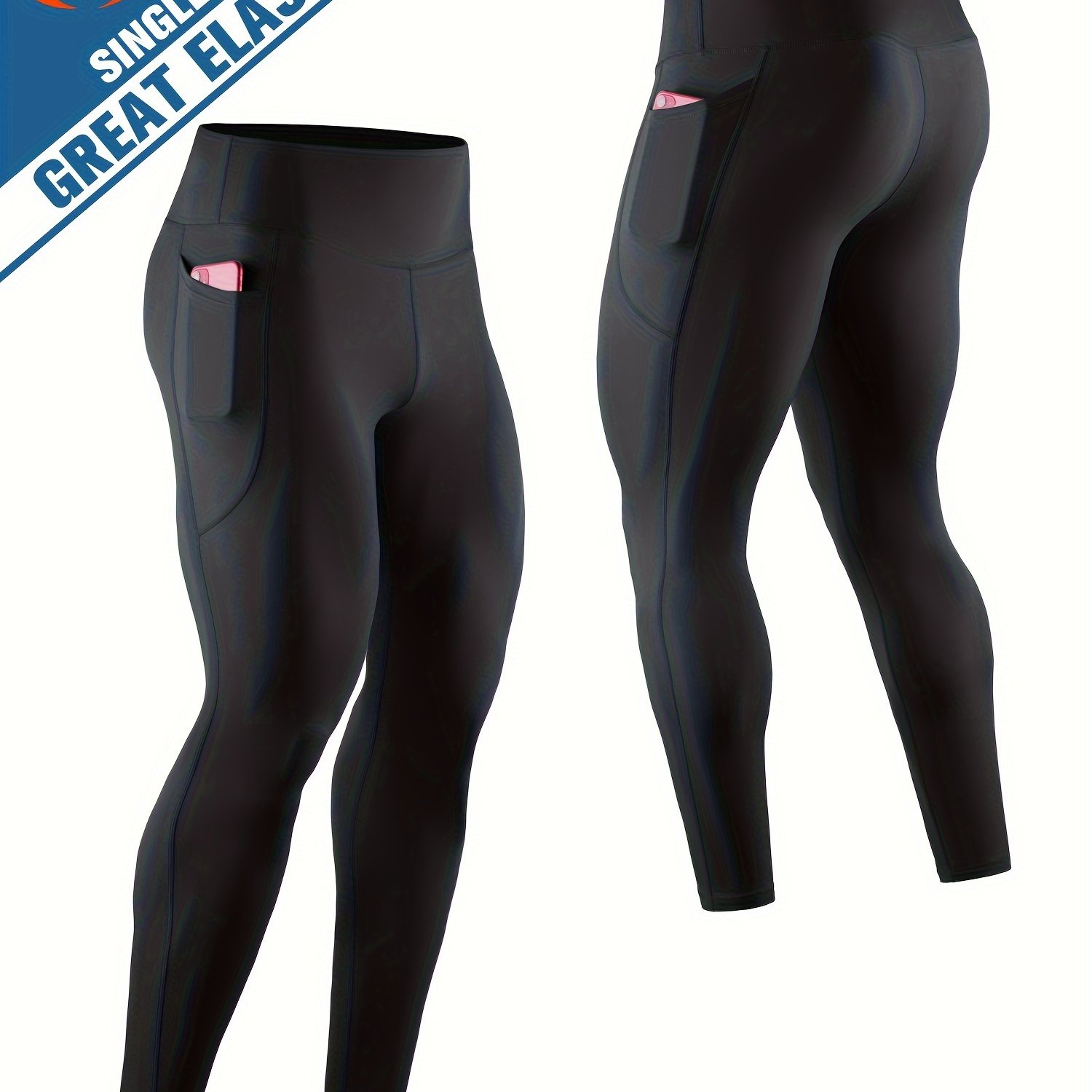 E-shop Herren Yoga Fitness , Schnelltrocknend, Atmungsaktiv, Hochelastisch, Enganliegende Dreiviertelhose für Basketball, Laufen und Pilates,