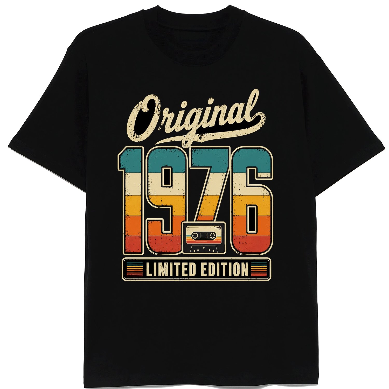 Born In 1976 Edition Vintage 50th Birthday T-shirt For Men Women 50 Years Old 50th Birthday T-shirt