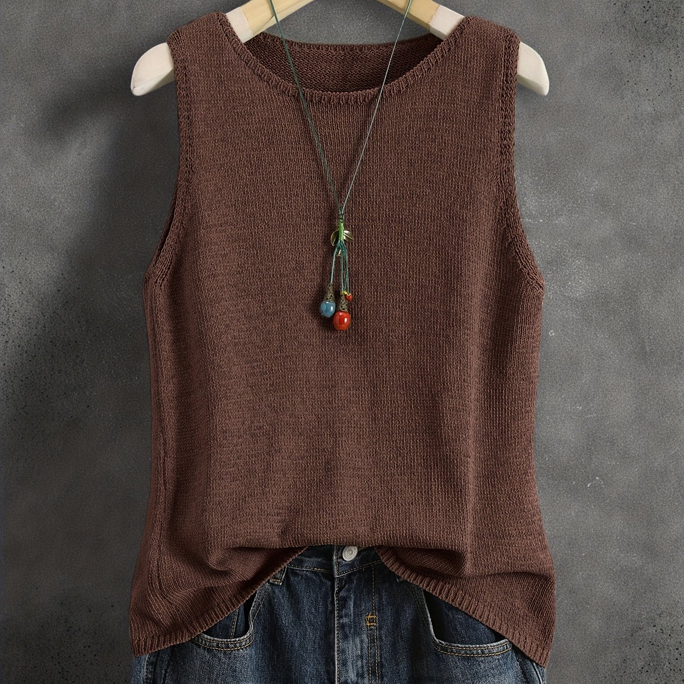 E-shop Übergröße, einfarbiges Vintage-künstlerisches Tanktop in Übergröße, neue Oberbekleidung für Frühling/Sommer/Herbst, hochwertiges ärmelloses Top