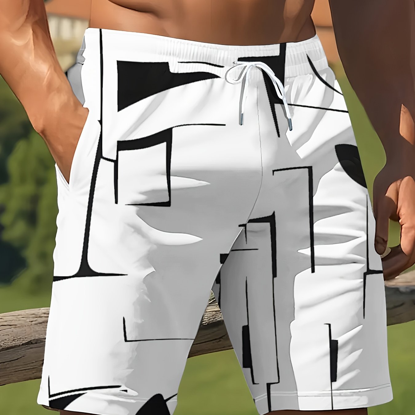 TEMU New! Shorts, And Cool , 3d Printed Beach Casual Pants For Summer Streets, Fashionable And Comfortable For Hawaii Vacation In Maldives