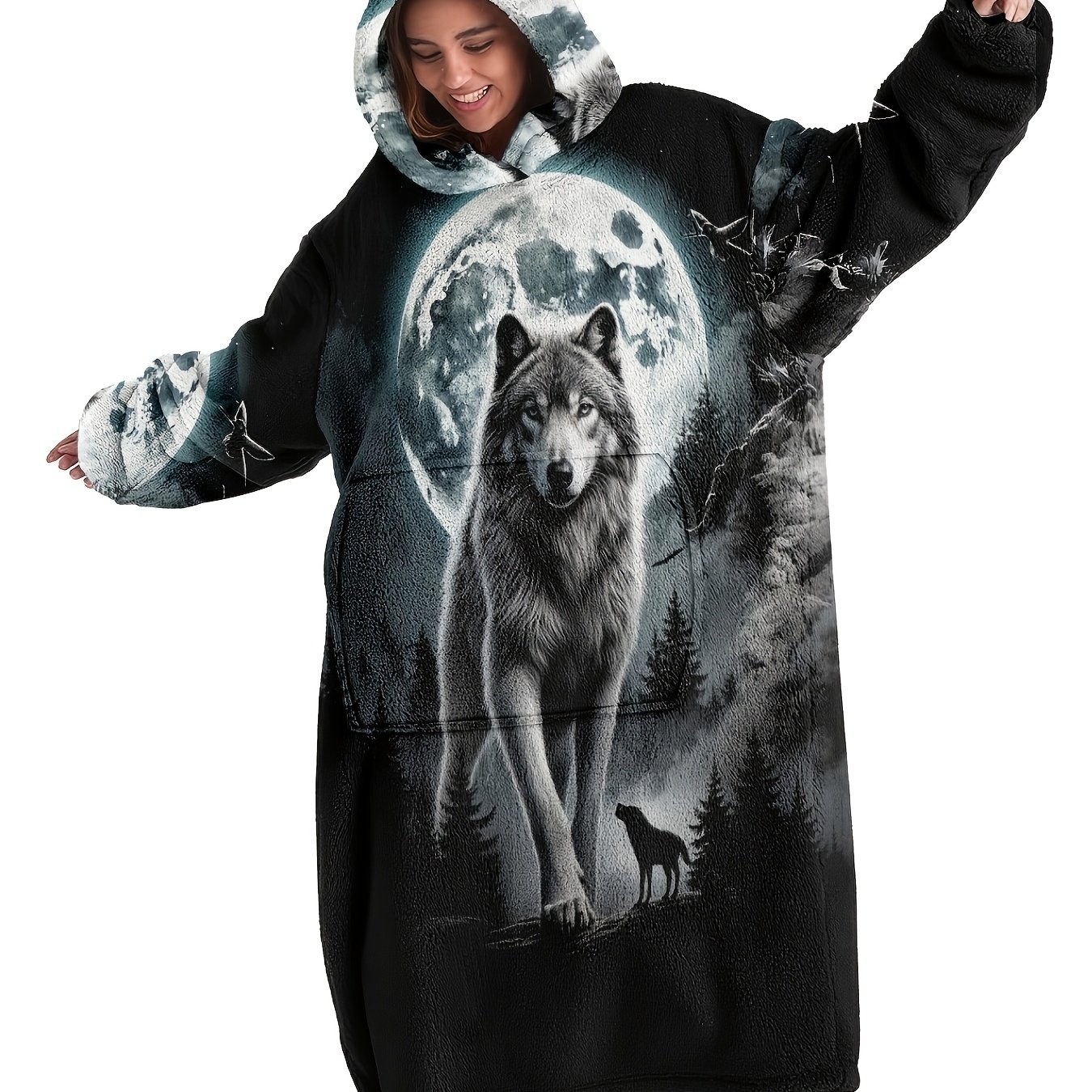 TEMU Men's Hooded Robe, Unisex Couple's -lined Bathrobe, Men's Long Pajamas, Unisex Casual , Thickened Warm Couple's Set For Men And Women, Hooded