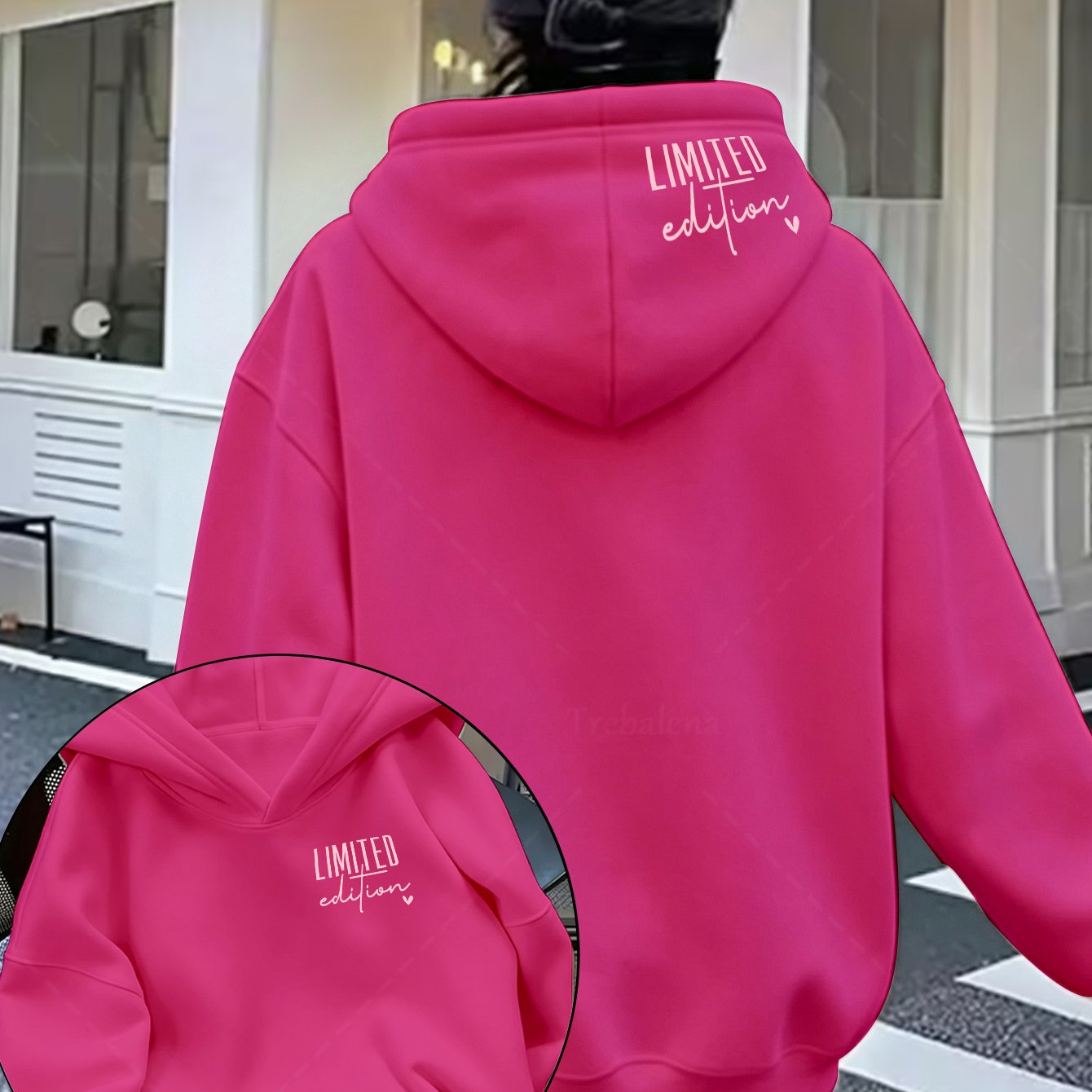 Image of Plus-size Women's Fashion Sports Hoodie Wyds0902118 Casual Loose Design With , Suitable For Daily Wear And Casual Attire, Autumn/