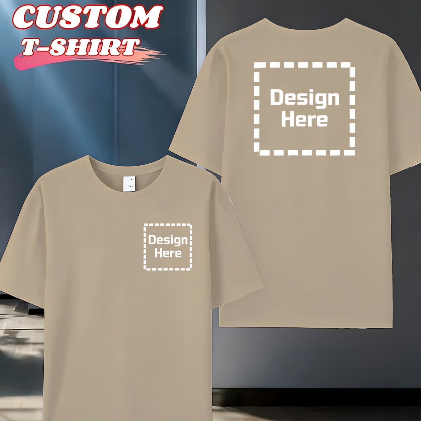 TEMU Camiseta personalizada con de - Camiseta de manga corta y cuello con texto, adecuada para fans de K, mercancía de conciertos, camiseta de color