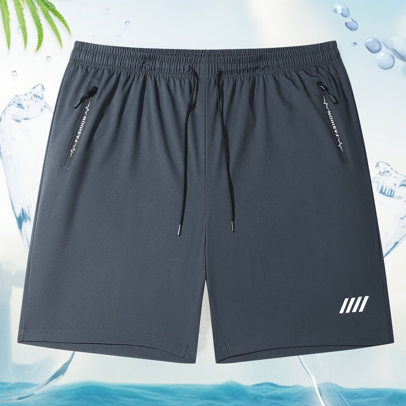 TEMU New Summer Quick-dry Casual Sports Shorts For Men In Sizes 4xl-9xl, Stylish And Versatile Loose-fitting Five-point Running And Fitness Shorts,