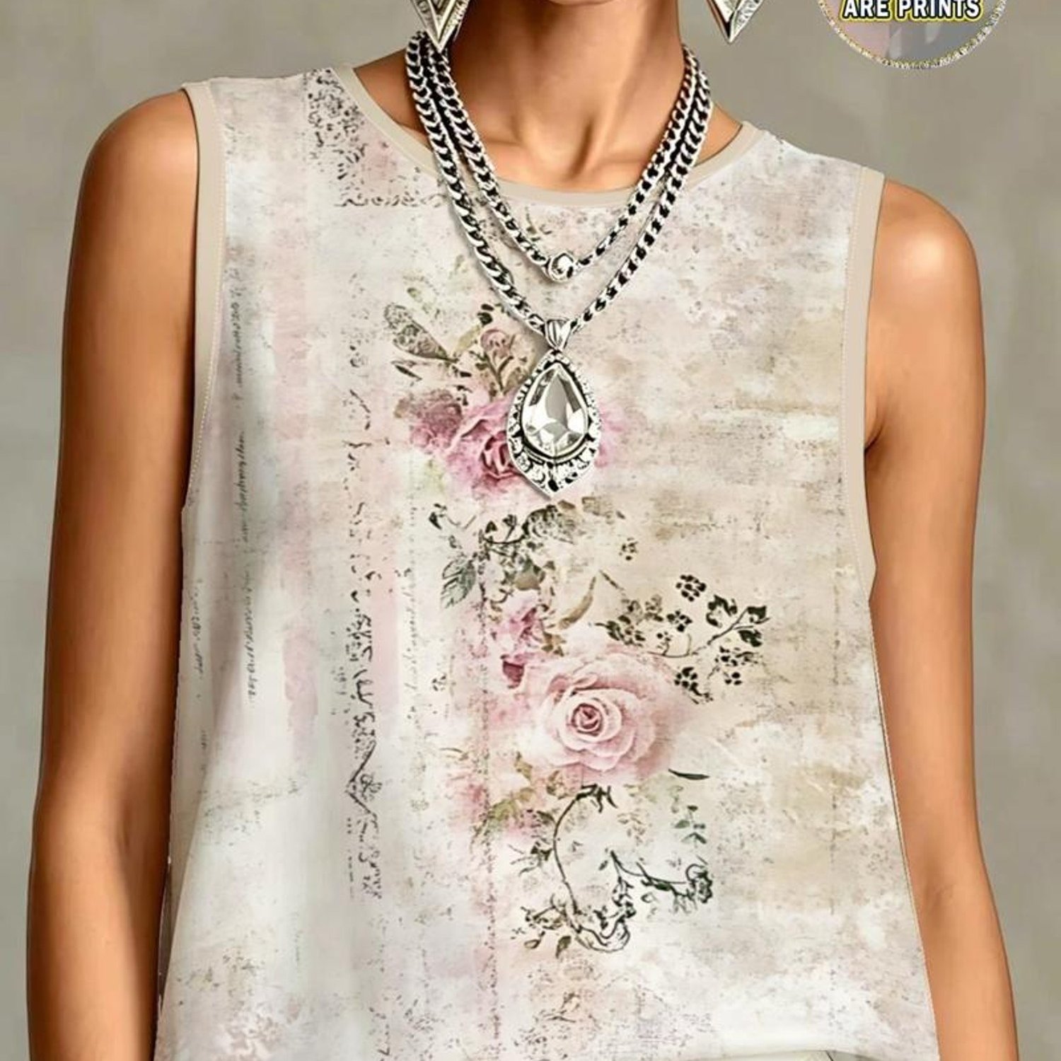 TEMU Vintage Style Women's Fashion Vest, Mixed Colors, Multiple Specifications , Material, Soft And Romantic Aesthetic, Perfect For Mom And Wife As