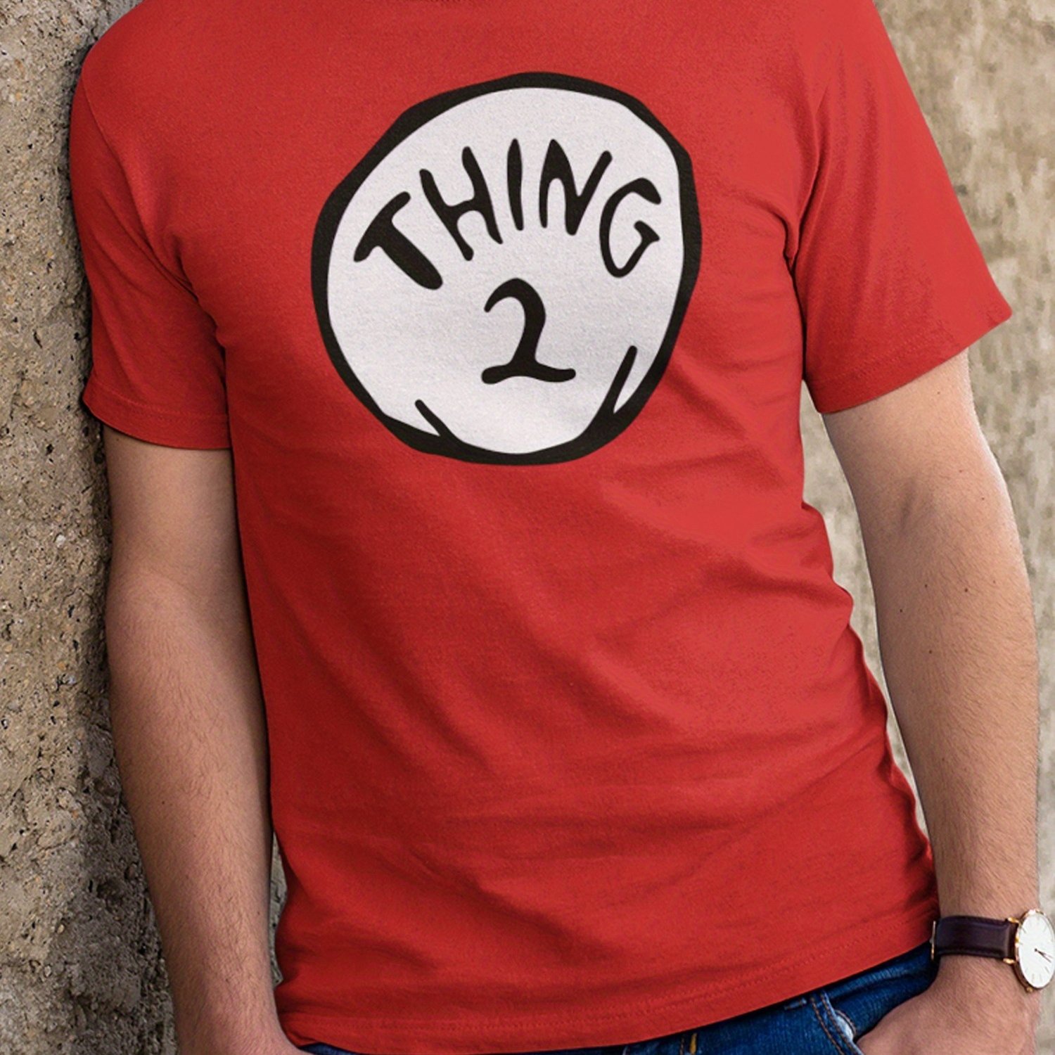 TEMU Thing T-shirt, 2pcs T-shirt Set