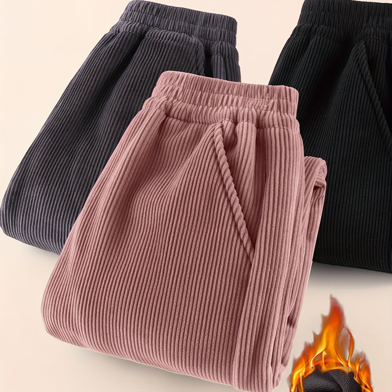 E-shop [JEANSWEST Kids] Mädchen Herbst Winter Fleece-gefütterte, dicke Cordhose, einfarbige Hosen, warme Outdoor-Freizeithose, warme Winterhose, für