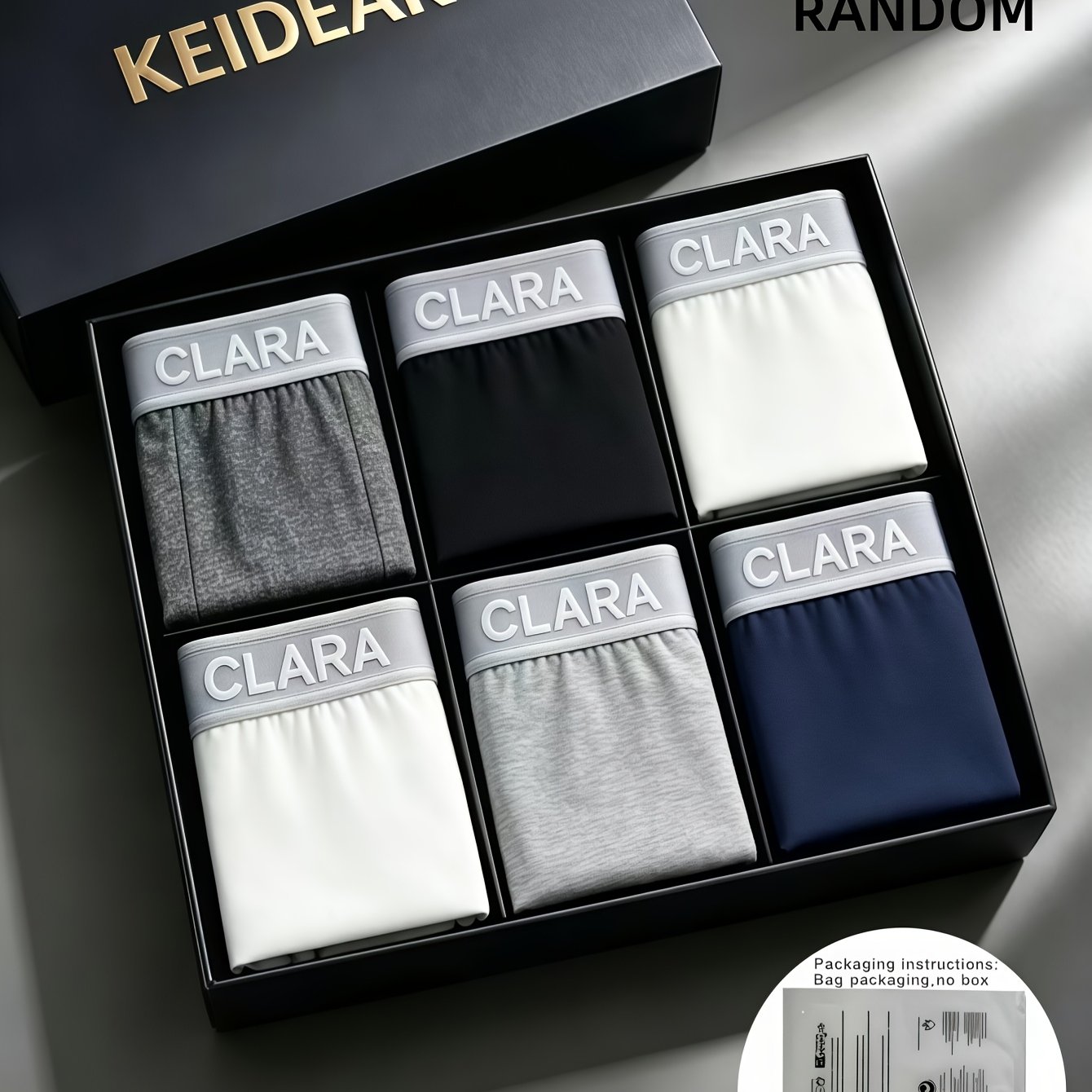 TEMU [keidear] 3pcs Random Color Men's Boxer Briefs, Random Color Boys' Underwear, Men's Shorts, Teen Underwear, Men's Casual Underwear Suitable For