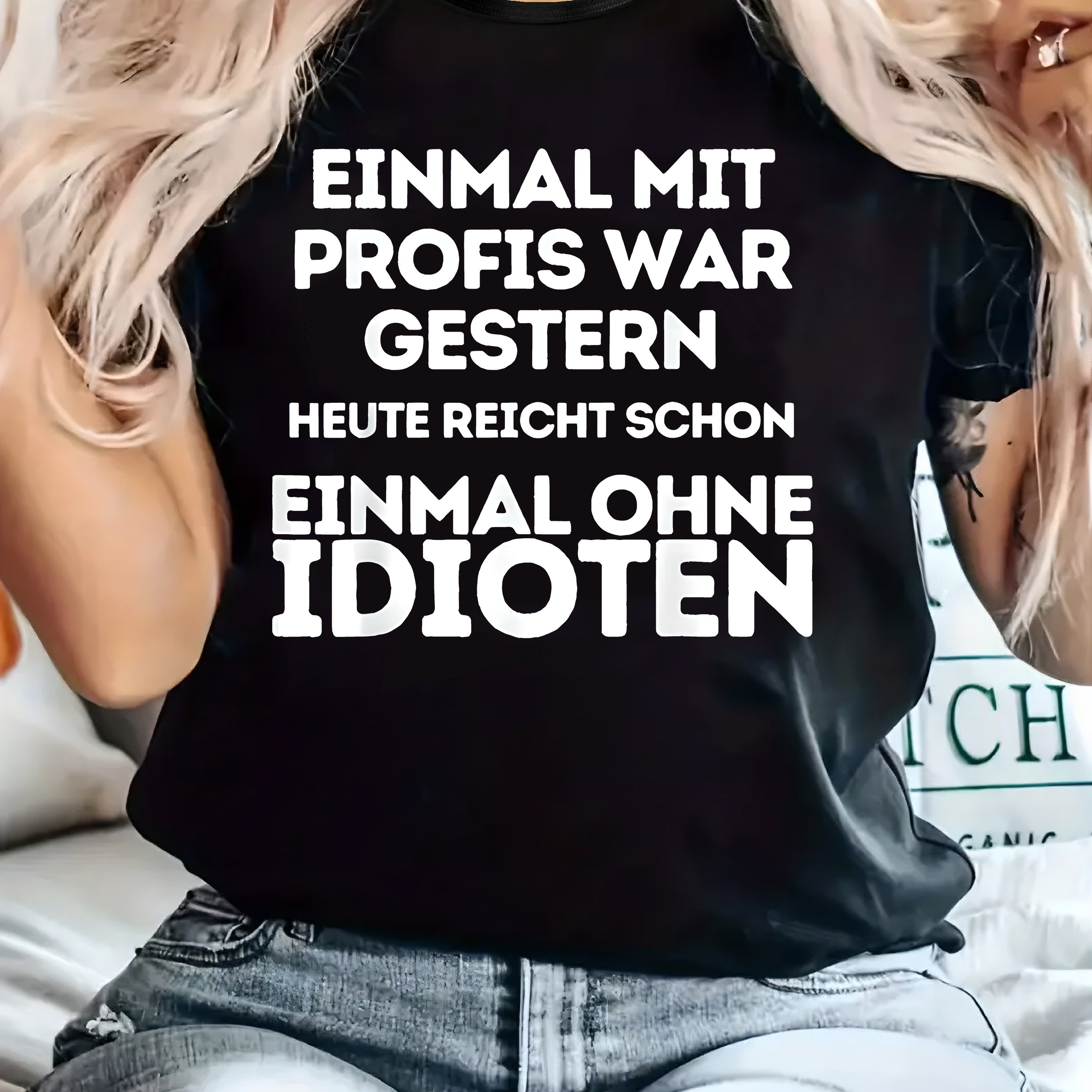 E-shop Druck Damen Casual T-Shirt, Rundhalsausschnitt, Kurzarm, Leicht Elastischer Stoff, Regular Fit, Bequemes Oberteil für alle Jahreszeiten