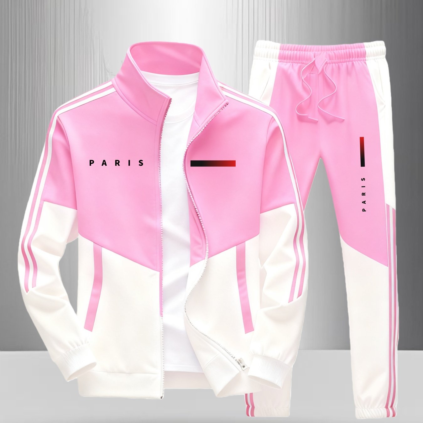 Image of 2pcs Set! 2026 New Casual And Stylish Sports Jacket And Pants Set. Suitable For Men And Women, Fashionable And Versatile, Suitable For