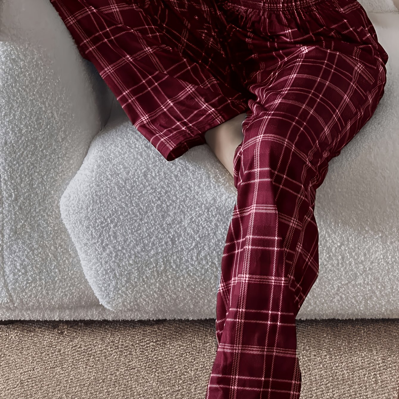 TEMU 26aw Women's Pajamas, Casual Sleep Pants, Comfortable For Home Pants, Comfortable For Home Use, Loose Comfortable Elastic Waistband Trousers,