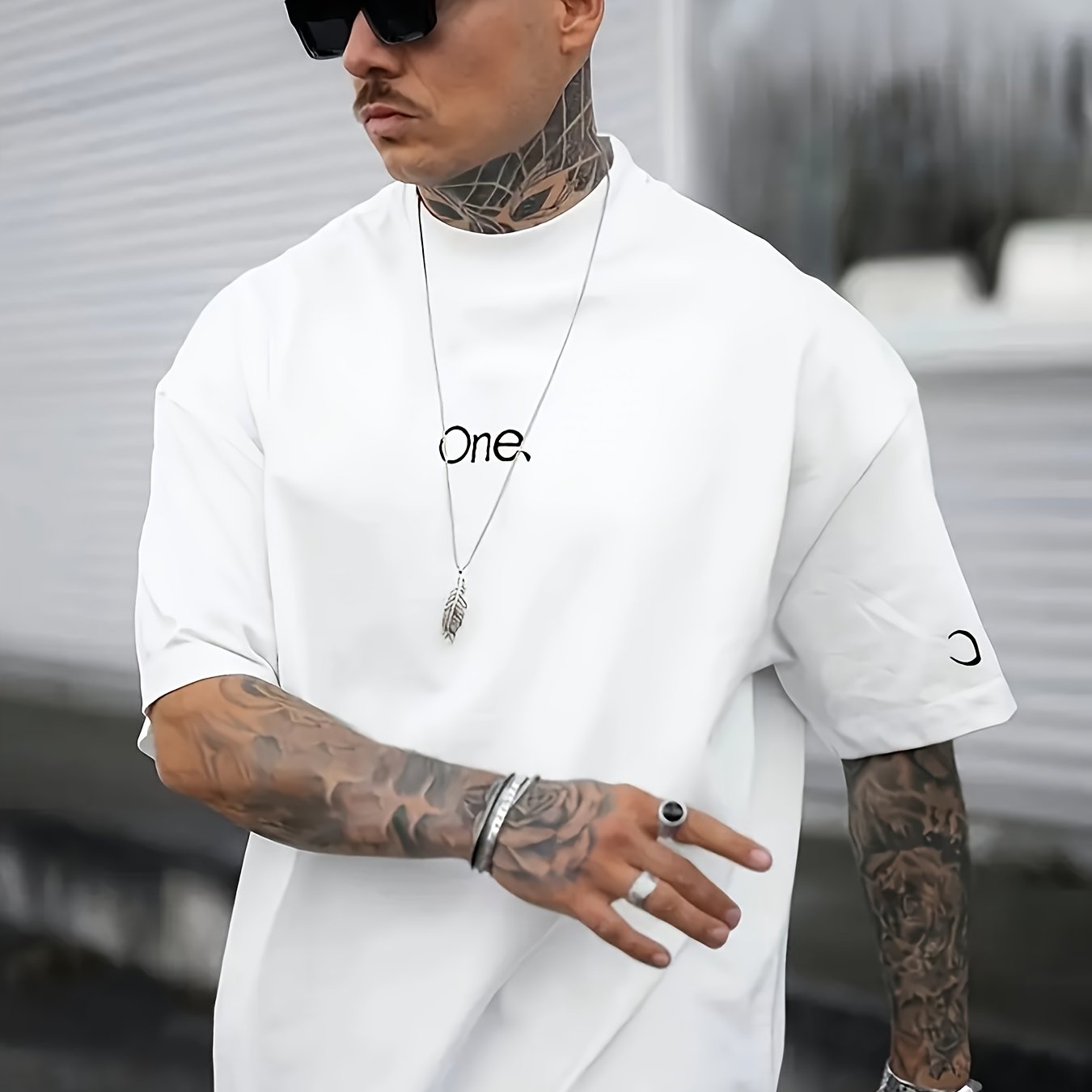 Men's Flat Shoulder Casual T-shirt Jt6209
