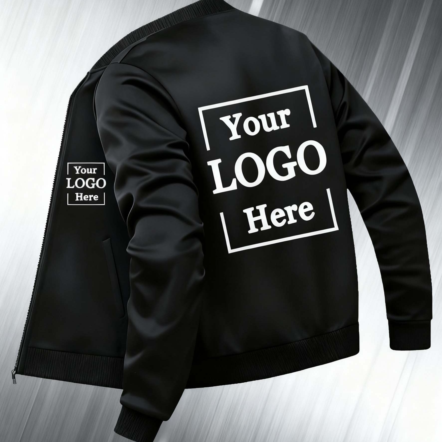 TEMU Custom Men's Jackets Young Adults, Featuring A Print Logo On Left Chest And Back - Lightweight Baseball-style Jackets Men, Allowing Personalized