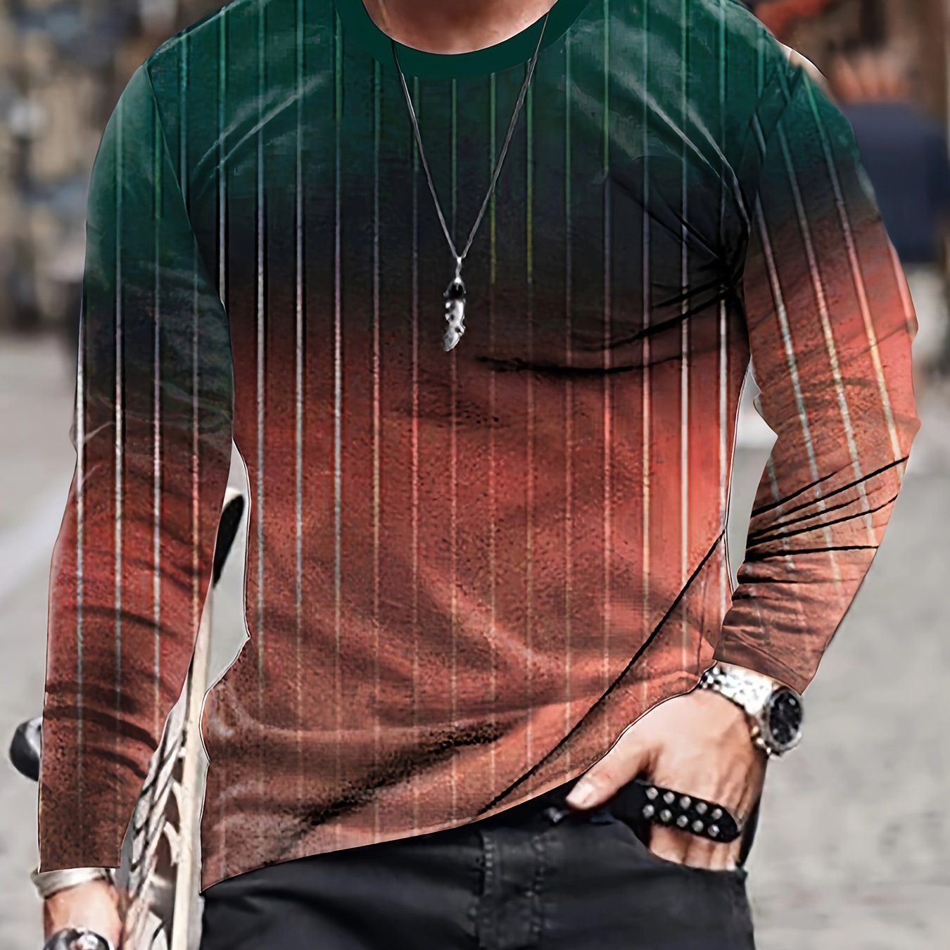 Camiseta De Resort De Manga Larga Para Hombres. Ilustración De Boceto