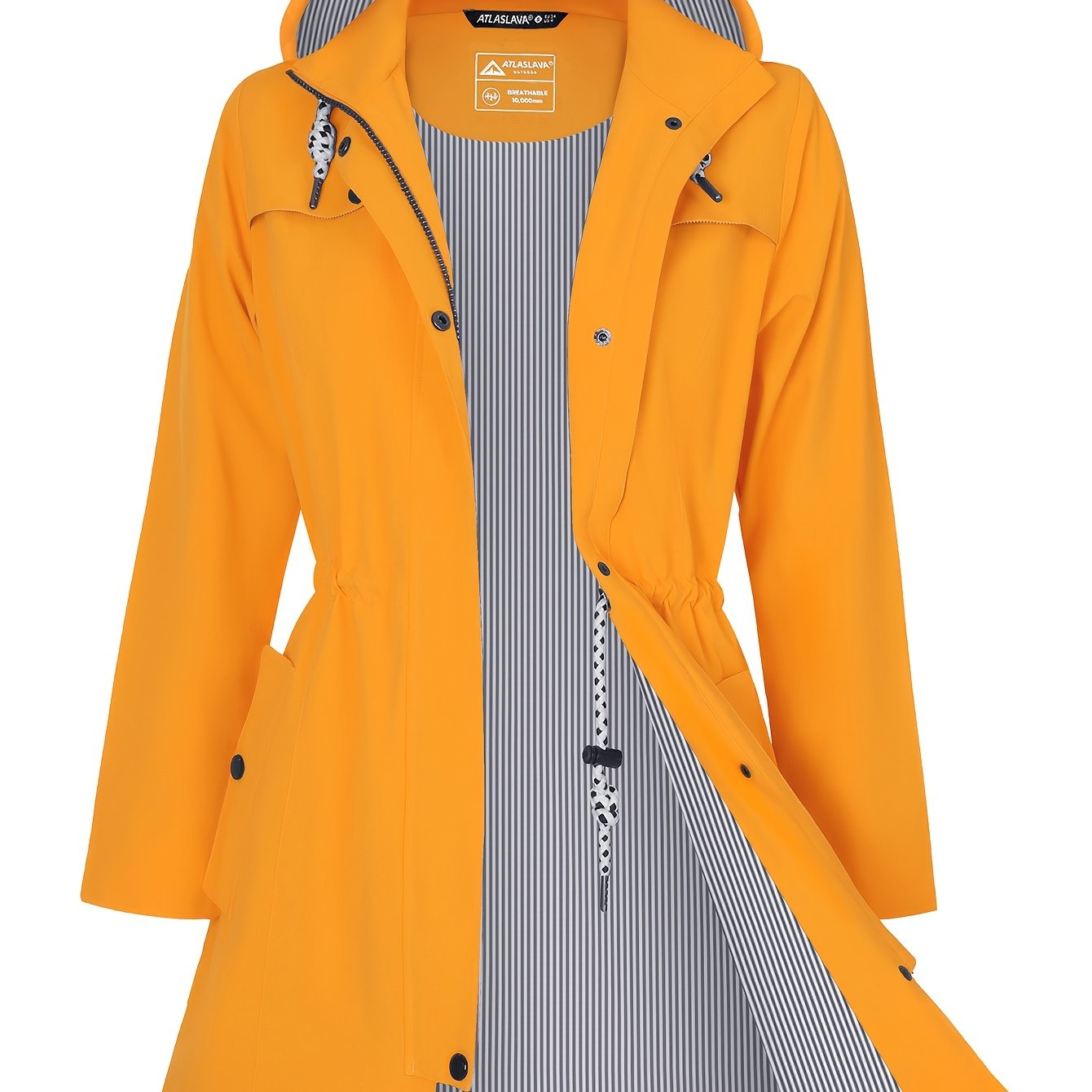 Image of Women's Hooded Lightweight Jacket Windbreaker - Casual Long Sleeves, , Suitable For Outdoor Use And Everyday Commuting