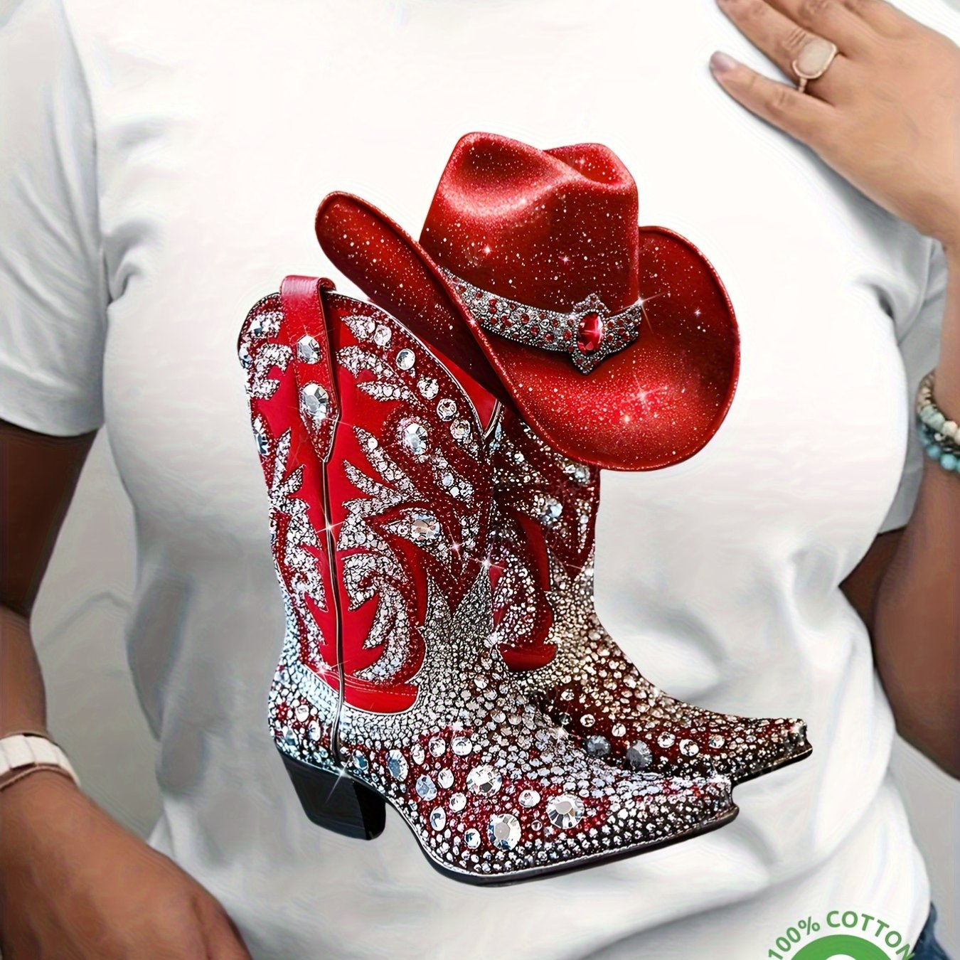 TEMU Women' T-shirt - Soft Breathable Everyday Casual Top With Round Neck, Loose Fit Shirt For Parties, Western Outfits, Back To - Machine Washable Everyday Tee